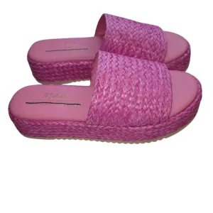 NWOT Anthropologie Matisse Montego Platform Slides Size 7M