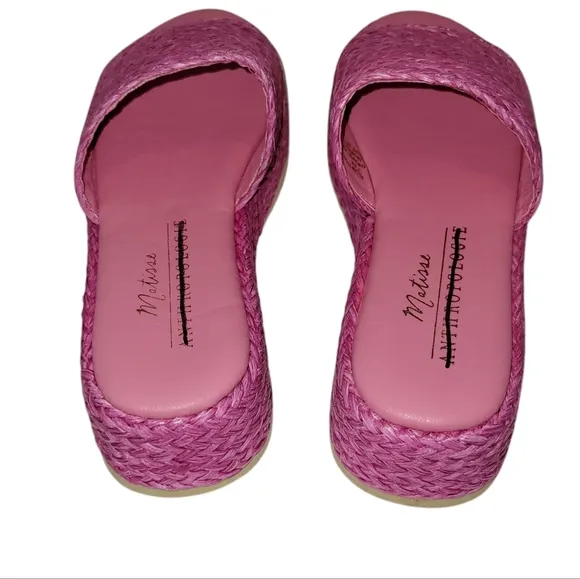 NWOT Anthropologie Matisse Montego Platform Slides Size 7M