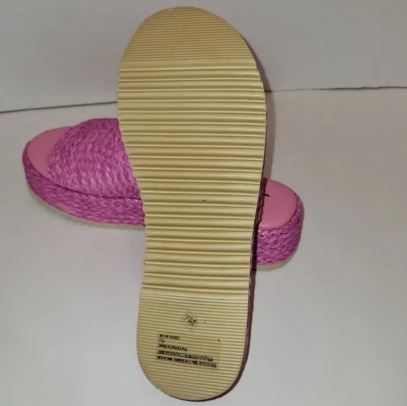 NWOT Anthropologie Matisse Montego Platform Slides Size 7M