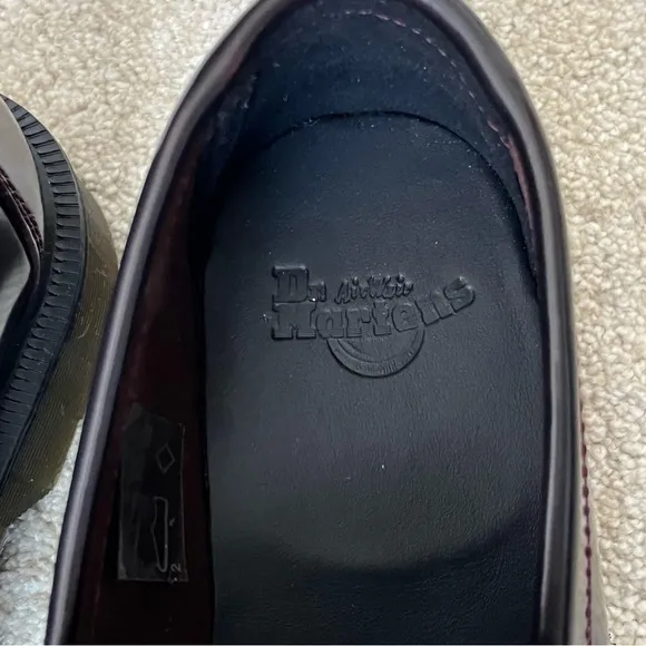 NWOT Dr Martens Adrian Snaffle Leather Kiltie Loafers Shoes-Womens 5-Oxblood-NEW