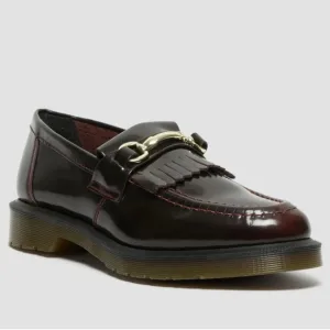 NWOT Dr Martens Adrian Snaffle Leather Kiltie Loafers Shoes-Womens 5-Oxblood-NEW