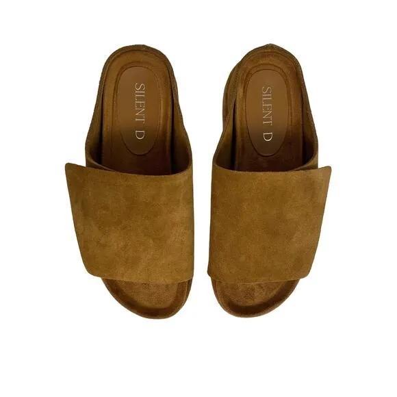 NWOT - Silent D Perry Suede Slide Sandals