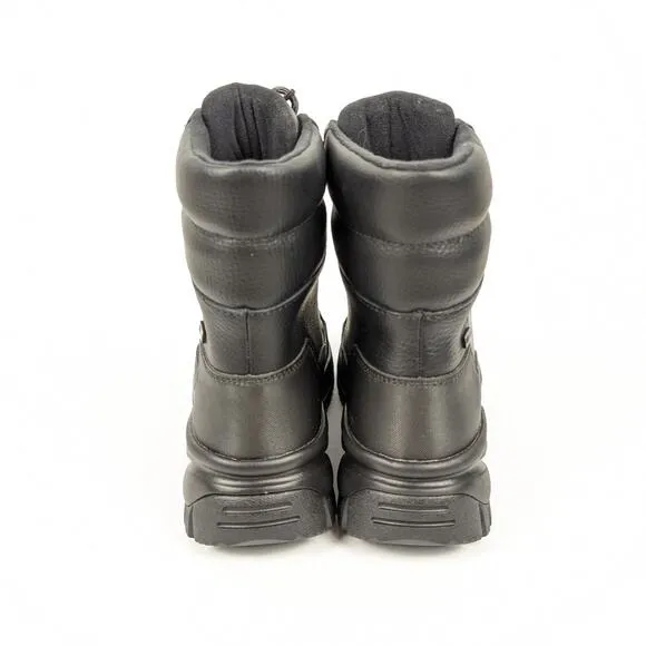 NWOT Ugg Womens Shoes Black Leather Yose Lace Up Boots Size 6