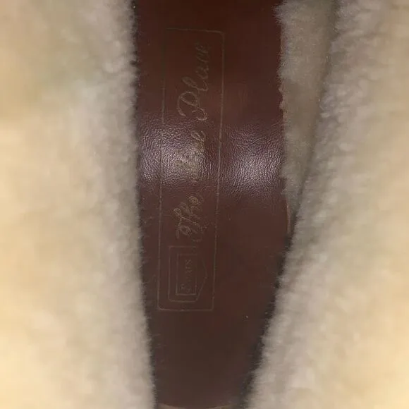 NWOT Vintage Sears Cognac Brown Shearling Boots Women’s Size 8.5 B