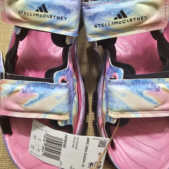 NWT adidas by Stella McCartney Pink multi Hiking Sandals Size 9