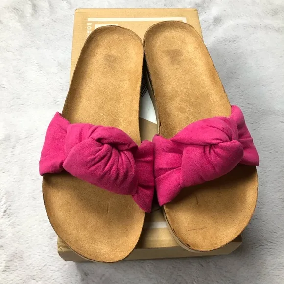 NWT Anthropologie BC FOOTWEAR REUNION KNOT SLIDE SANDALS