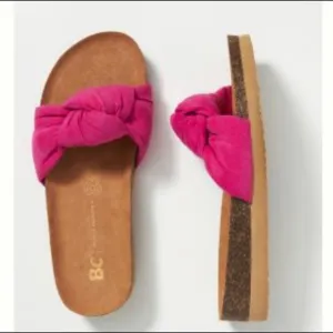 NWT Anthropologie BC FOOTWEAR REUNION KNOT SLIDE SANDALS
