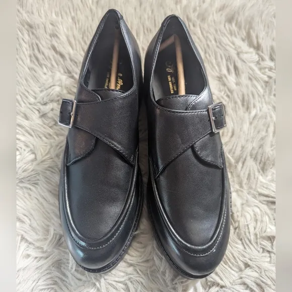 NWT Anthropologie Seychelles Catch Me Platform Loafers in Black