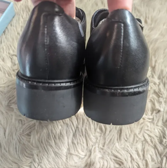 NWT Anthropologie Seychelles Catch Me Platform Loafers in Black
