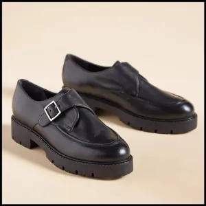NWT Anthropologie Seychelles Catch Me Platform Loafers in Black