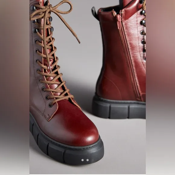 NWT Anthropologie Shop The Bear Tove Lace-Up Boot US 10-10.5/ 41 EU