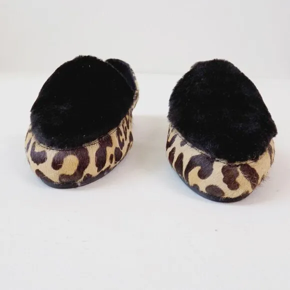 nwt Ariana Bohling alpaca loafers cheetah print