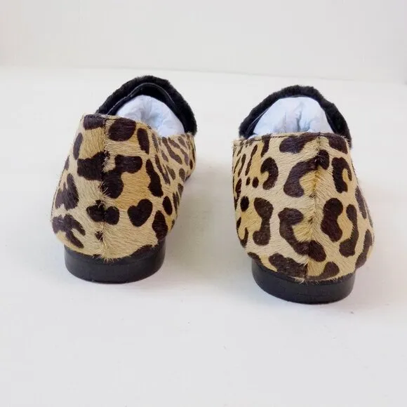 nwt Ariana Bohling alpaca loafers cheetah print