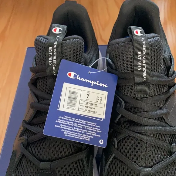 NWT-Champion® Ripple A Kids' Sneakers-Style:Ripple A-Color:Black/BLK