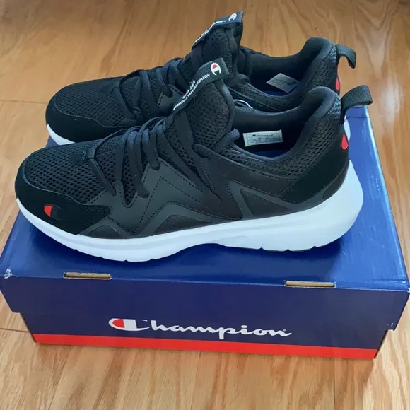 NWT-Champion® Ripple A Kids' Sneakers-Style:Ripple A-Color:Black/BLK