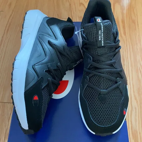NWT-Champion® Ripple A Kids' Sneakers-Style:Ripple A-Color:Black/BLK
