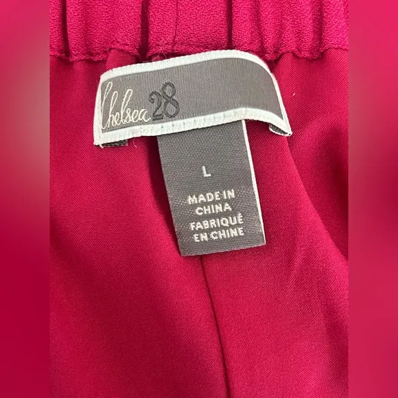 NWT Chelsea28 Vibrant Pink Open Back Sleeveless Dress Size Large