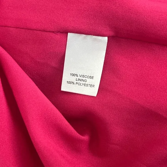 NWT Chelsea28 Vibrant Pink Open Back Sleeveless Dress Size Large