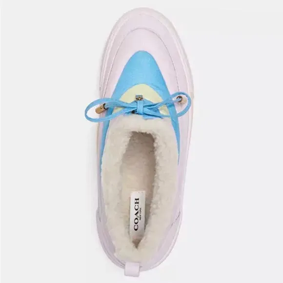 NWT COACH SKATE CITYSOLE SNOW PASTEL PINK SIGNATURE SNEAKERS
