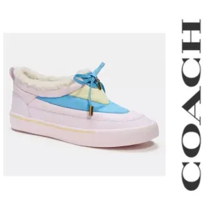 NWT COACH SKATE CITYSOLE SNOW PASTEL PINK SIGNATURE SNEAKERS