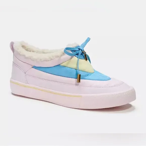 NWT COACH SKATE CITYSOLE SNOW PASTEL PINK SIGNATURE SNEAKERS