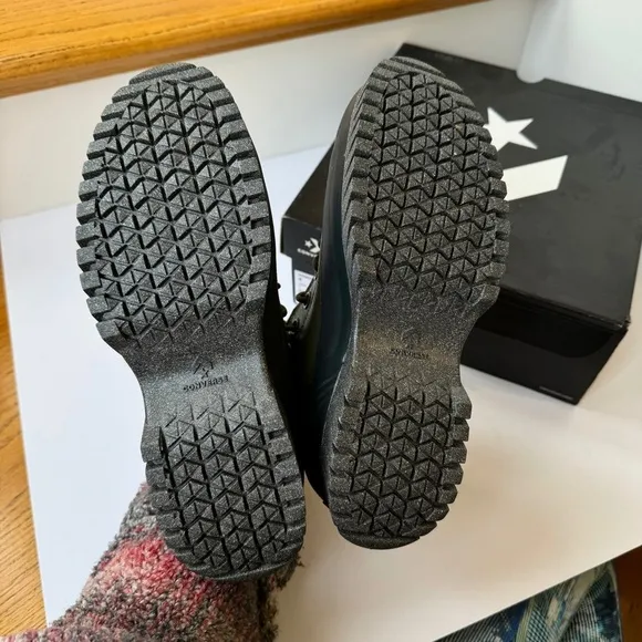 NWT Converse Counter Climate Lugged Waterproof Platform Sneakers Green / Black