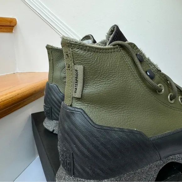 NWT Converse Counter Climate Lugged Waterproof Platform Sneakers Green / Black