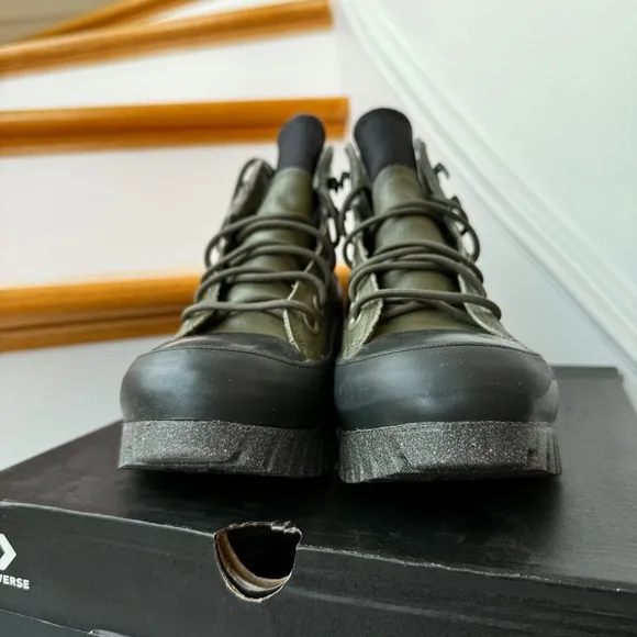 NWT Converse Counter Climate Lugged Waterproof Platform Sneakers Green / Black