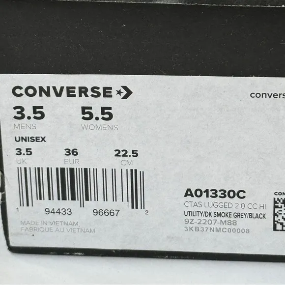 NWT Converse Counter Climate Lugged Waterproof Platform Sneakers Green / Black
