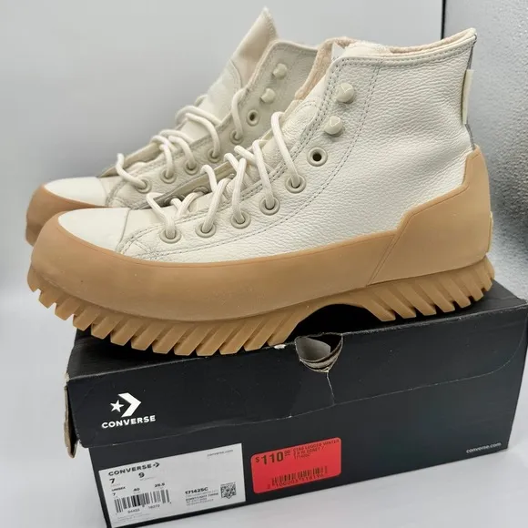 NWT Converse CTAS Lugged Winter 2.0 Hi Egret / Light Twine Waterproof UNISEX