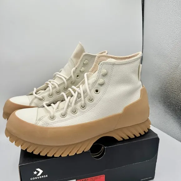 NWT Converse CTAS Lugged Winter 2.0 Hi Egret / Light Twine Waterproof UNISEX