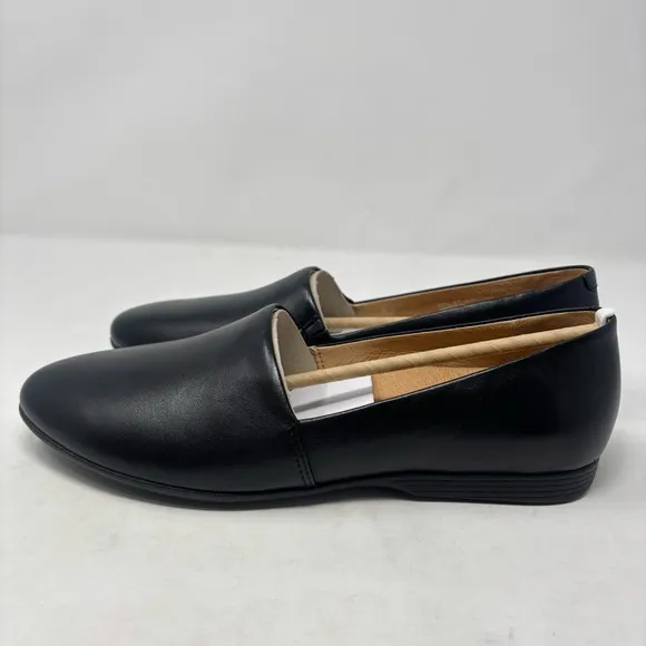 NWT Dansko Larisa Black Milled Nappa Leather Flats Size 41 10.5-11