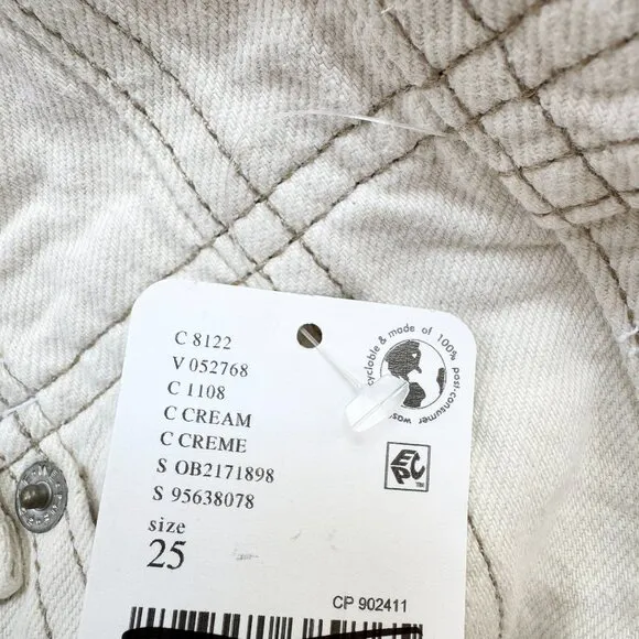 NWT Free People Aster Straight Leg Jeans We The Free in Cream