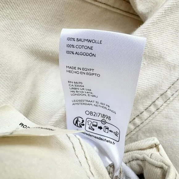 NWT Free People Aster Straight Leg Jeans We The Free in Cream