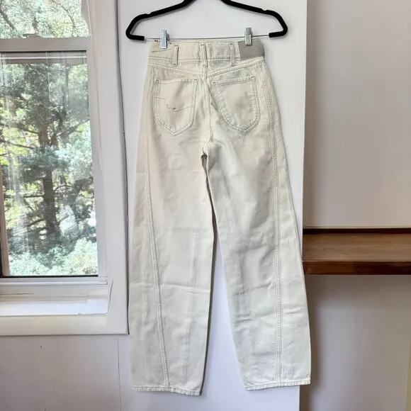 NWT Free People Aster Straight Leg Jeans We The Free in Cream