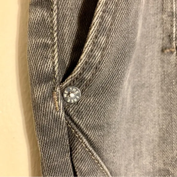 NWT Free People Vector Moto Mid Rise Flare Jeans Denim We the Free 30 Grey