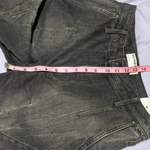 NWT Free People Vector Moto Mid Rise Flare Jeans Denim We the Free 30 Grey