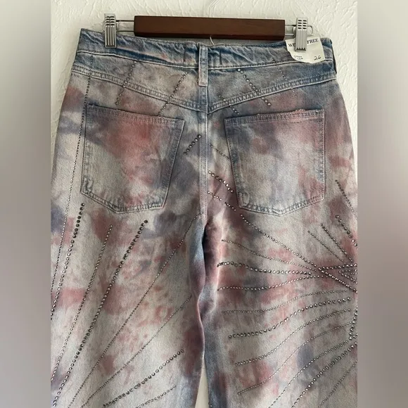 NWT Free People We The Free Aurora Mid Rise Flare Size 26 ..Retail $248