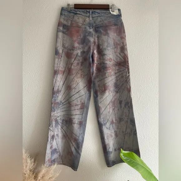 NWT Free People We The Free Aurora Mid Rise Flare Size 26 ..Retail $248