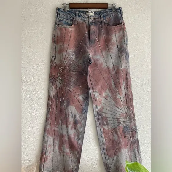 NWT Free People We The Free Aurora Mid Rise Flare Size 26 ..Retail $248