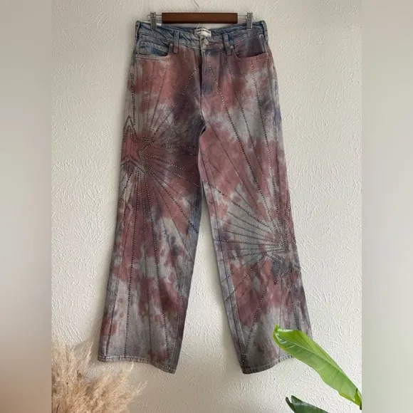 NWT Free People We The Free Aurora Mid Rise Flare Size 26 ..Retail $248