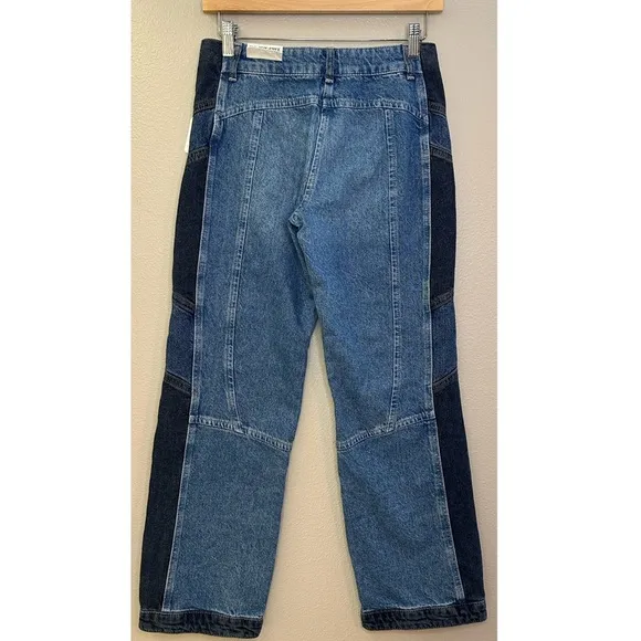 NWT Free People We The Free Moonlit Moto Slim Bootcut Jeans