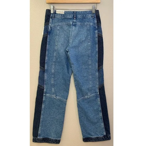 NWT Free People We The Free Moonlit Moto Slim Bootcut Jeans