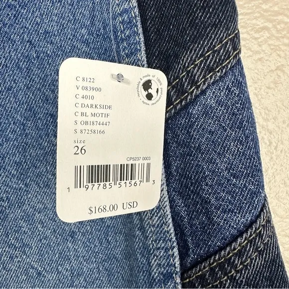 NWT Free People We The Free Moonlit Moto Slim Bootcut Jeans