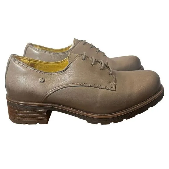 NWT Jafa Malto Brown Lace Up Oxford Loafers Size 38