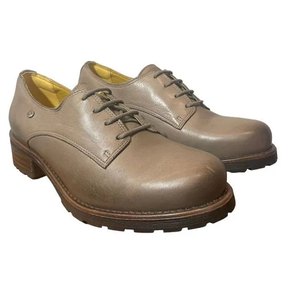 NWT Jafa Malto Brown Lace Up Oxford Loafers Size 38