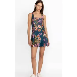 NWT Johnny Was Active Delfino Twist Back Floral Print Tennis Dress Multi Large