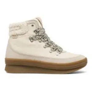 NWT KEDS MIDLAND INSULATED SUEDE WEDGE BOOTS NUBUCK LATTE 9M