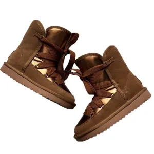NWT Kuiper Canada Leather Lace Up Booties