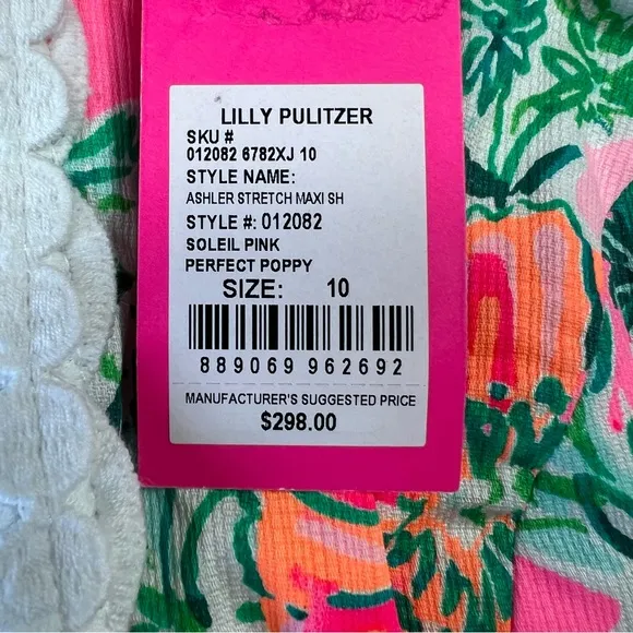 NWT Lilly Pultizer Ashler Stretch Maxi Dress